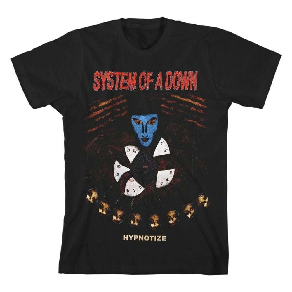 System Of A Down Hypnotize Graphic T-Shirt Rock Band Music Fan Concert Merch Tee